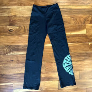 Avani Black Tie Dye Workout Pants size Medium